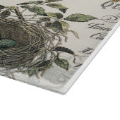 モダンなヴィンテージのフランスのな鳥および巣 カッティングボード (角)