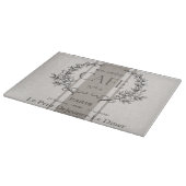 モダンなヴィンテージのフランス人のカフェ カッティングボード (角)