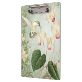 モダンなヴィンテージのフランス人のハチドリ クリップボード (左)