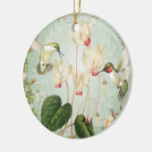 モダンなヴィンテージのフランス人のハチドリ セラミックオーナメント (左)