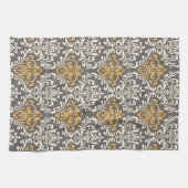 モダンなヴィンテージのフランス人のヒマワリ キッチンタオル (横)