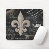 モダンなヴィンテージのフランス人の（紋章の）フラ・ダ・リ マウスパッド (マウス)