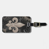 モダンなヴィンテージのフランス人の（紋章の）フラ・ダ・リ ラゲッジタグ (正面横)