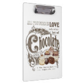 モダンなヴィンテージのフランス人チョコレート クリップボード (右)