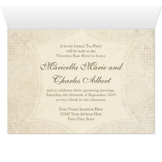 モダンなヴィンテージのレースのお茶会、アジサイnのバラ (内部横(下))