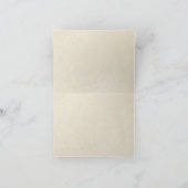 モダンなヴィンテージのレースの茶はアジサイnのバラを汚しました カード (内部)