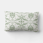 モダンなヴィンテージのロビンの鳥の花および蝶 ランバークッション (裏面)