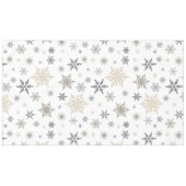 モダンなヴィンテージの冬の雪片 テーブルクロス (正面(横))