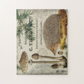 モダンなヴィンテージの森林ハリネズミ ジグソーパズル (縦)