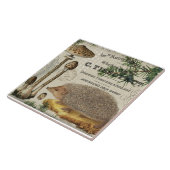 モダンなヴィンテージの森林ハリネズミ タイル (側面)