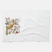 モダンなヴィンテージの森林孤 キッチンタオル (横)