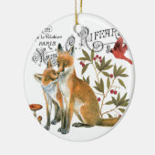 モダンなヴィンテージの森林孤 セラミックオーナメント (左)