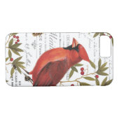 モダンなヴィンテージの森林(鳥)ショウジョウコウカンチョウ Case-Mate iPhoneケース (裏面(横))