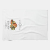 モダンなヴィンテージの秋のひょうたんおよびカボチャ キッチンタオル (横)