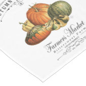 モダンなヴィンテージの秋のひょうたんおよびカボチャ ショートテーブルランナー (コーナー)