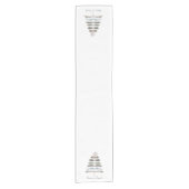 モダンなヴィンテージの素朴な冬の羽の木 ショートテーブルランナー (正面)