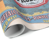 モダンなヴィンテージの西部の女性のカーボーイ ラッピングペーパー (ロールコーナー)