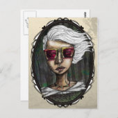 モダンなヴィンテージの郵便はがき ポストカード (正面/裏面)