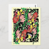 モダンなヴィンテージ ポストカード (正面/裏面)