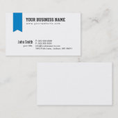 モダンな一流ヘッダーの名刺 名刺 (正面/裏面)