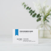 モダンな一流ヘッダーの名刺 名刺 (スタンド正面)