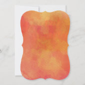 モダンな七面鳥の鳴き声 アメリカの感謝祭ディナー 招待状 (裏面)