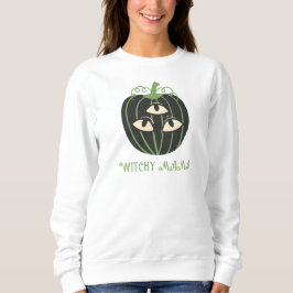 モダンな三つ目のかぼちゃのハロウィンママ スウェットシャツ