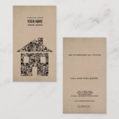 モダンな不動産の不動産業者のテンプレートBusi 名刺 (正面/裏面)