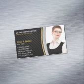 モダンな不動産の写真の創造的な保険代理店 マグネット名刺 (インサイチュ)