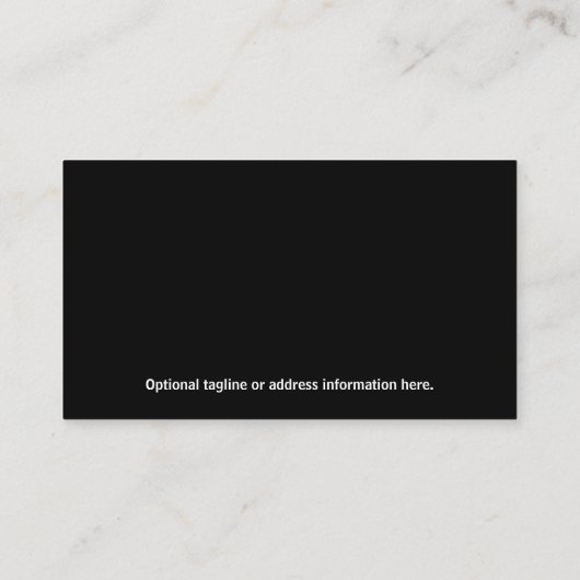 モダンな不動産の名刺|の不動産仲介業者の黒 名刺 (裏面)