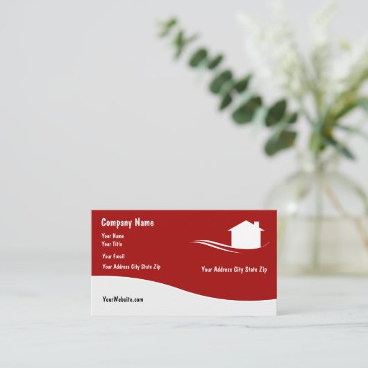 モダンな不動産の名刺 名刺 (スタンド正面)