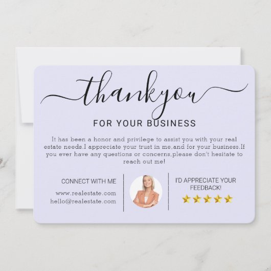 モダンな不動産の引っ越しお礼カード カード (正面)