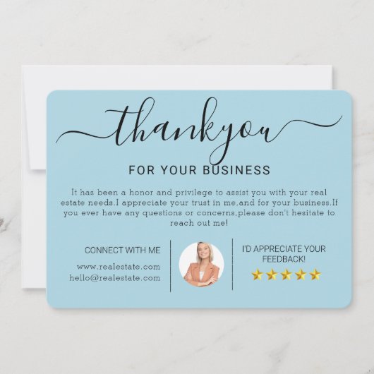 モダンな不動産の新居祝い感謝カード カード (正面)