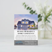 モダンな不動産エージェントのリストカスタムポストカード ポストカード (スタンド正面)