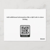 モダンな不動産エージェントのリストカスタムポストカード ポストカード (裏面)