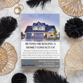 モダンな不動産エージェントのリストカスタムポストカード ポストカード