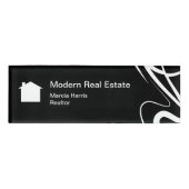 モダンな不動産デザイナー 名札 (正面)