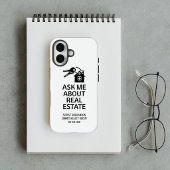 モダンな不動産ハウスキー iPhone 16ケース