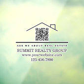 モダンな不動産マーケティングQRコード ウィンドウサイン (シート3)