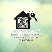 モダンな不動産マーケティングQRコード ウィンドウサイン (シート3)