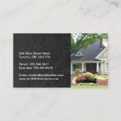 モダンな不動産仲介業者の名刺 名刺 (裏面)