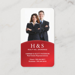 モダンな不動産仲介業者の名刺 名刺