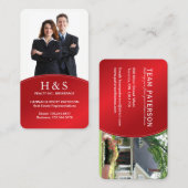 モダンな不動産仲介業者の名刺 名刺 (正面/裏面)