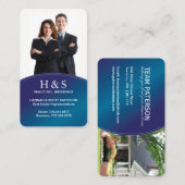 モダンな不動産仲介業者の名刺 名刺 (正面/裏面)