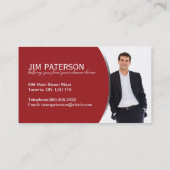 モダンな不動産仲介業者の名刺 名刺 (裏面)