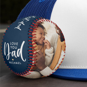 モダンな世界の最高の父2枚写真入り野球ボール 野球ボール