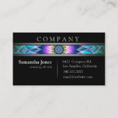 モダンな中心点 名刺 (裏面)