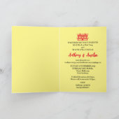 モダンな中華風結婚式招待状 案内状 (内部)