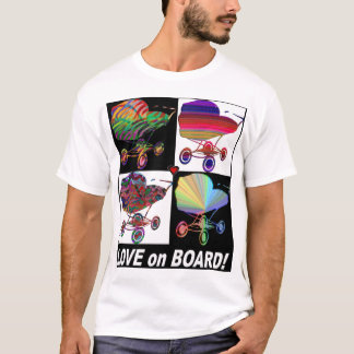 モダンな乳母車の上の上の愛 Tシャツ