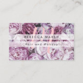 モダンな予約カード 名刺 (裏面)